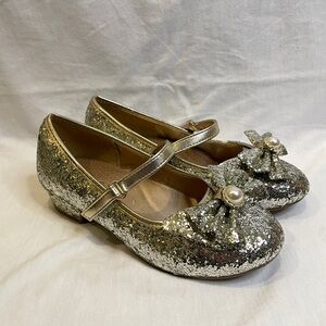 Girls Dress Shoes Princess Shoes for Toddler Girl Low Heel Glitter Party Wedding